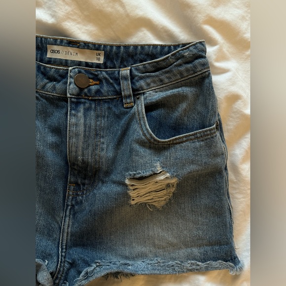 ASOS Denim Jean Shorts (UK 10) - Picture 4 of 4